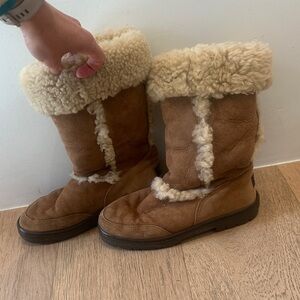 Ugg Brown Shearling Lined Boots